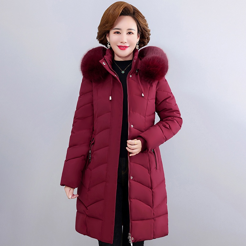 Fur hood winter hot sale coat womens