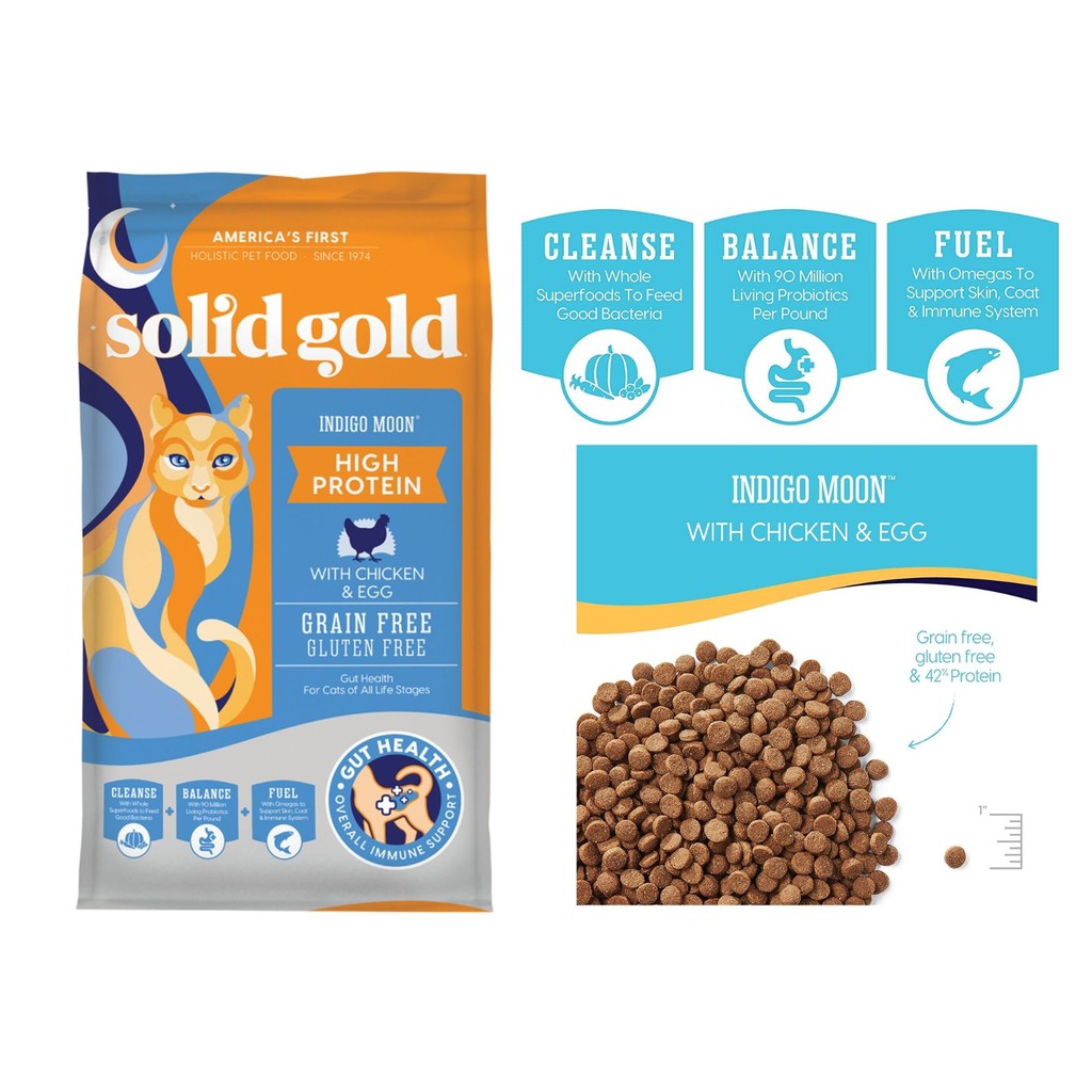 Solid Gold Indigo Moon With Chicken Eggs Dry Cat Food 12lbs Shopee Singapore
