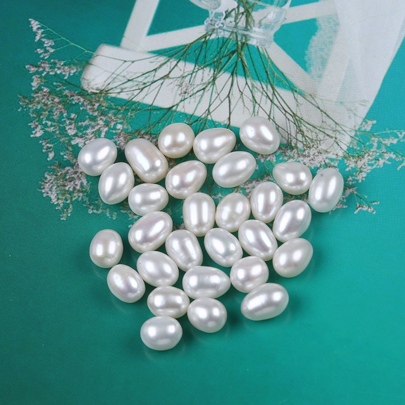 50Pcs/Pack White Real Fine Natural Freshwater Pearl Grade AAA Rice ...