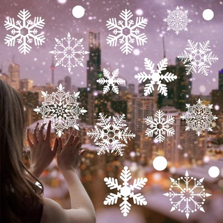 38 pcs/lot electrostatic snowflake Sticker Window Kids room Christmas Wall  Stick