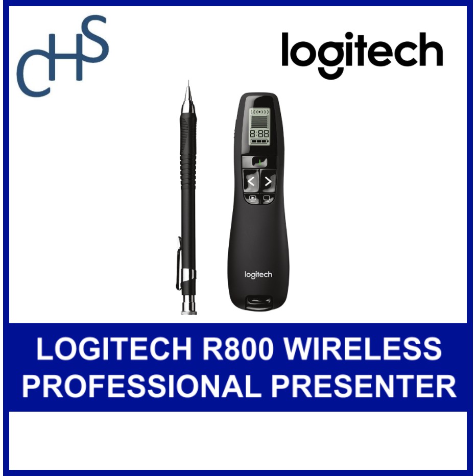 Logitech R800 Wireless Professional Presenter | With LCD display for ...