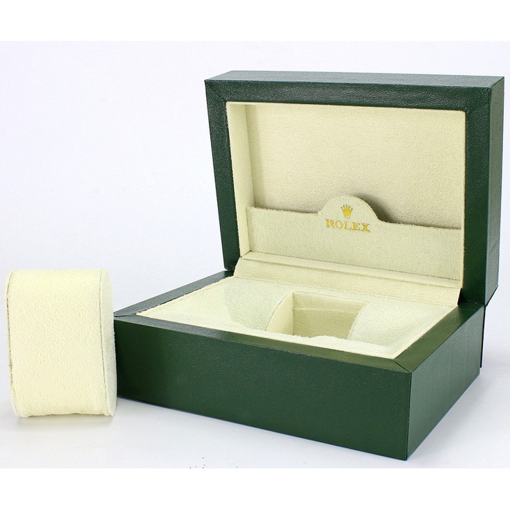 Wooden watch case new Green watch box with plush interior for watches ...