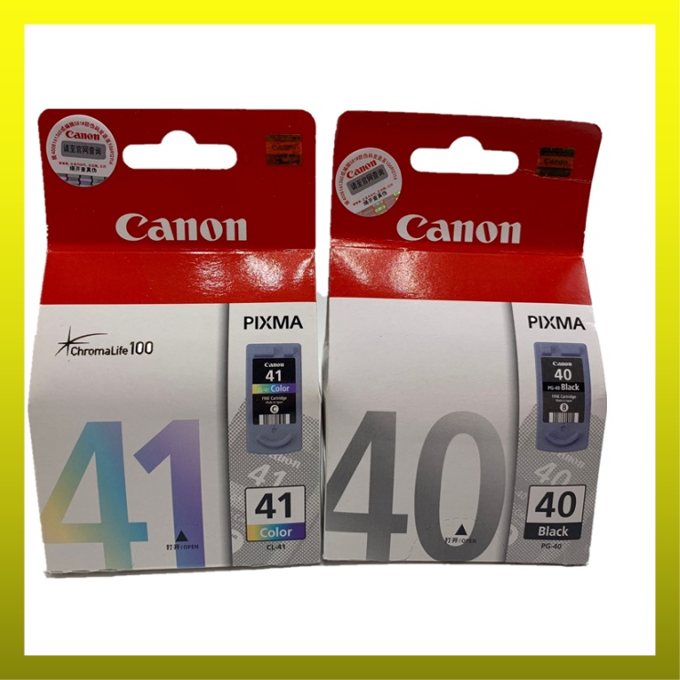 Original PG40 CL41 Ink Cartridge (Black Color Set) MP198 MP228 MP476 ...