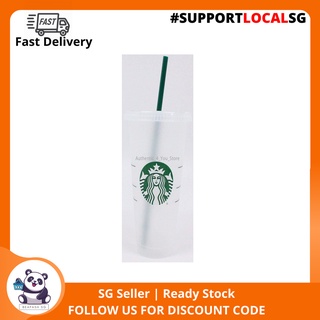 Plastic Reusable Cold Cup with Lid & Straw - 24 fl oz: Starbucks Coffee  Company