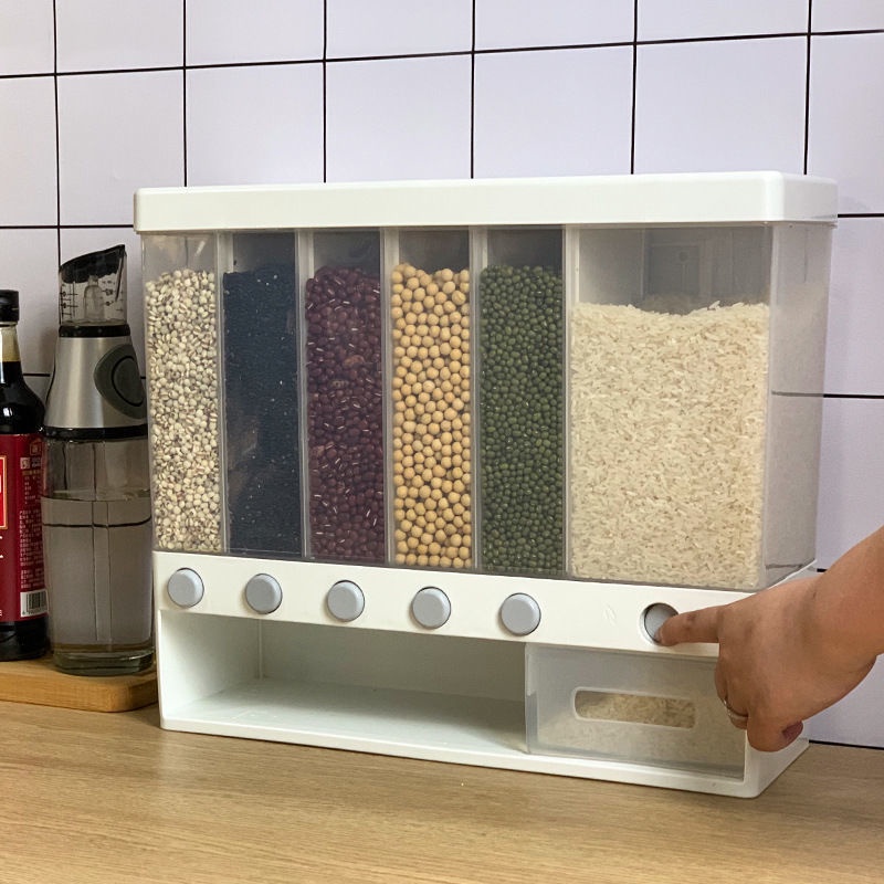 【In Stock】 Sealed Rice Storage Box Cereal Grain Container Dry Food ...