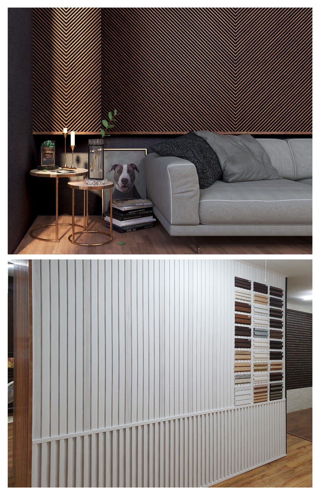 Dekorea Korean Miga Top and Bottom Finishing Fluted Panel | Shopee ...