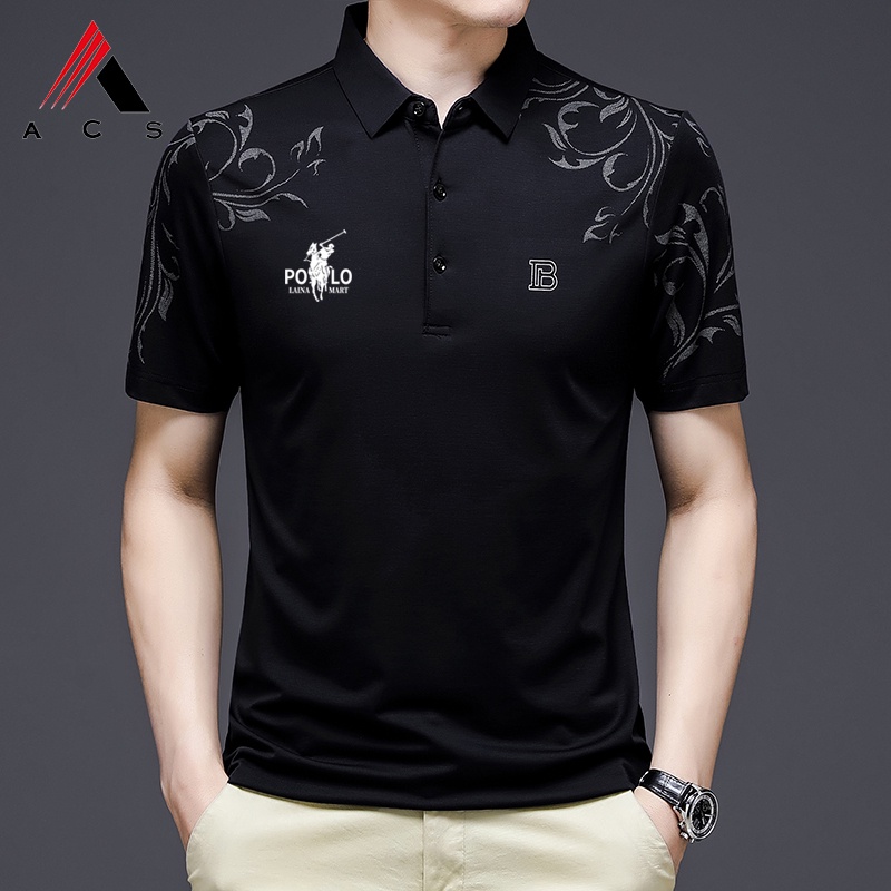 Highend Men's TShirt Summer Casual Short Sleeve Polo Shirt Shopee