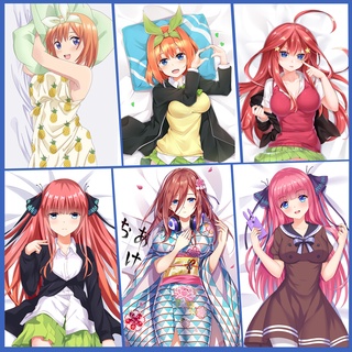 ADP Pillow Dakimakura Anime Pillow League of Legends Ash Lux Ahri Caitlyn Jinx SonaThe Quintessential Quintuplets Dakimakura Nakano Sisters Nino Itsuki Miku Yotsuba Nakano Series Body Pillow Case 150x...