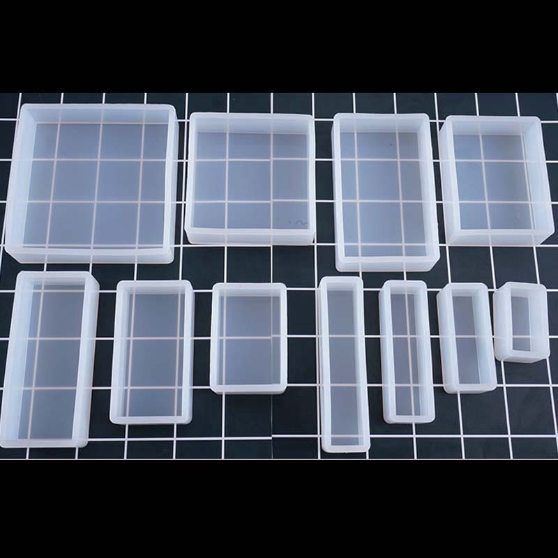 Liquid Silicone Transparent Epoxy Resin Mold Rectangle Shape Large