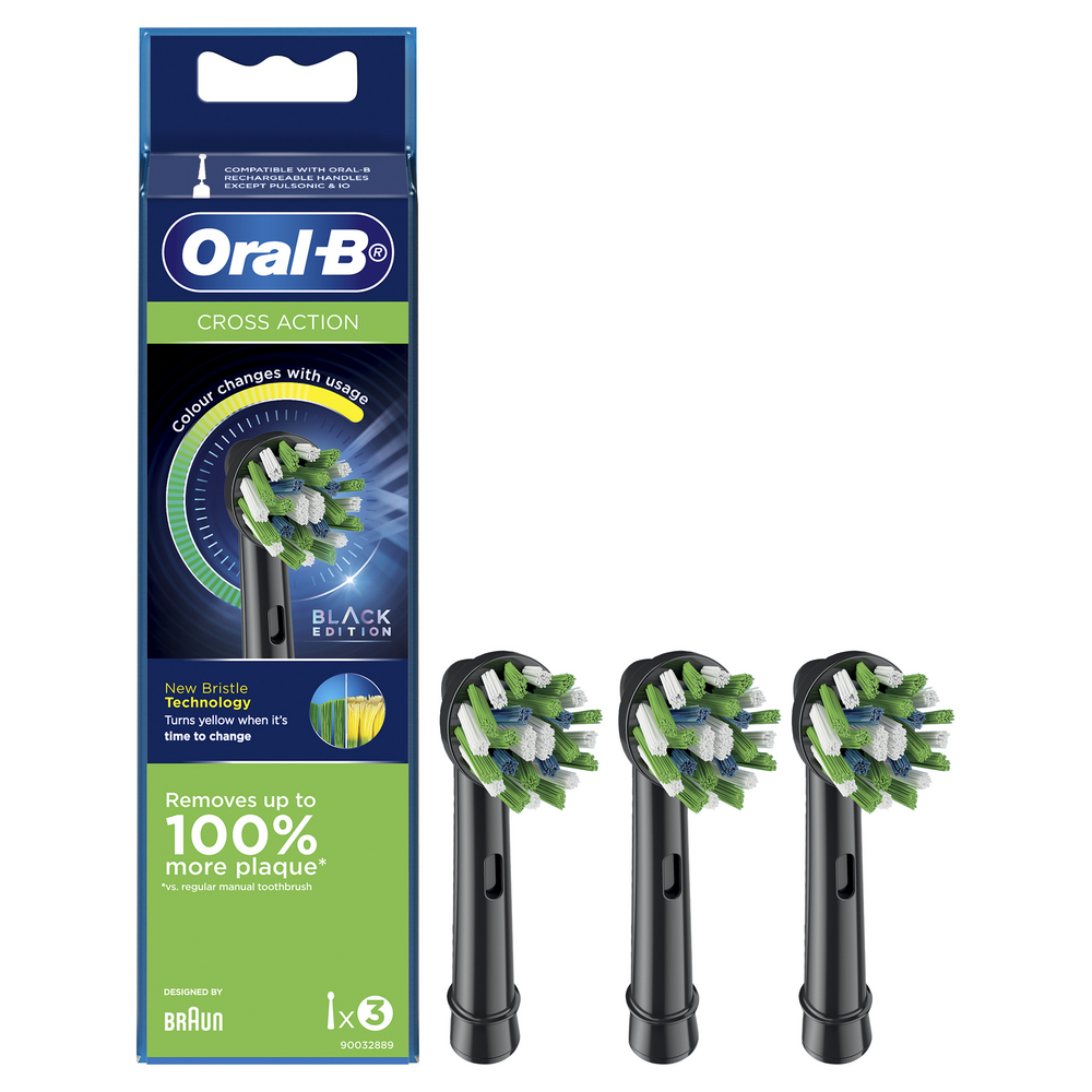 [GWP] Oral-B Cross Action Black Refills 3s | Shopee Singapore