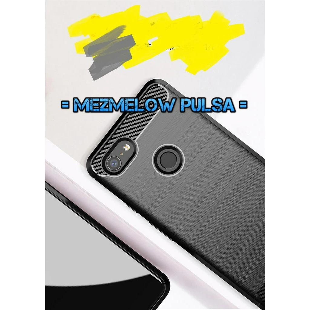 Casing Caseng Silicone Softcase Fiber Carbon / Case LG G8S ThinQ / 3 KAMERA - Gambar 3