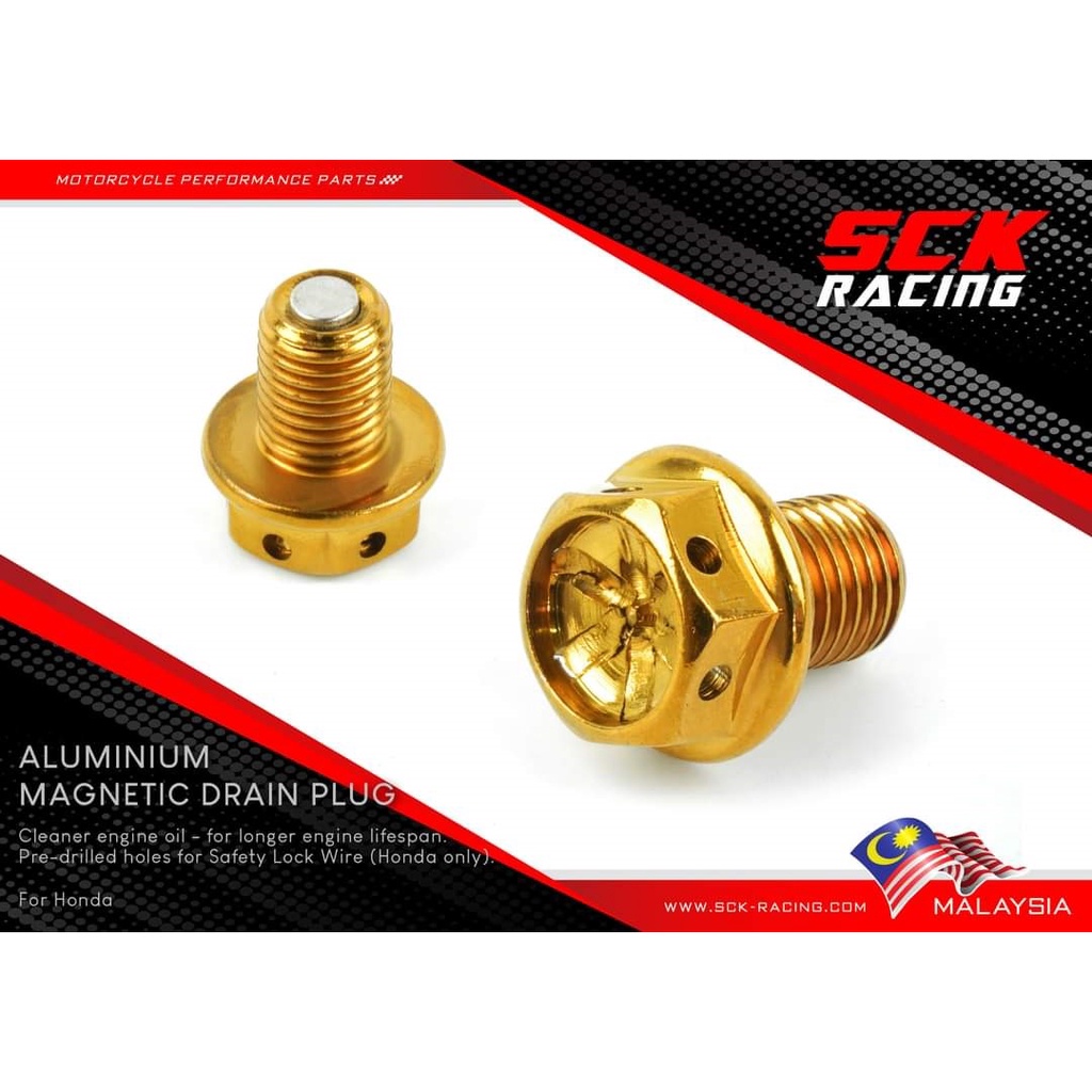SCK Racing Magnetic Oil Drain Nut Drain Plug(M12×1.5) - Honda