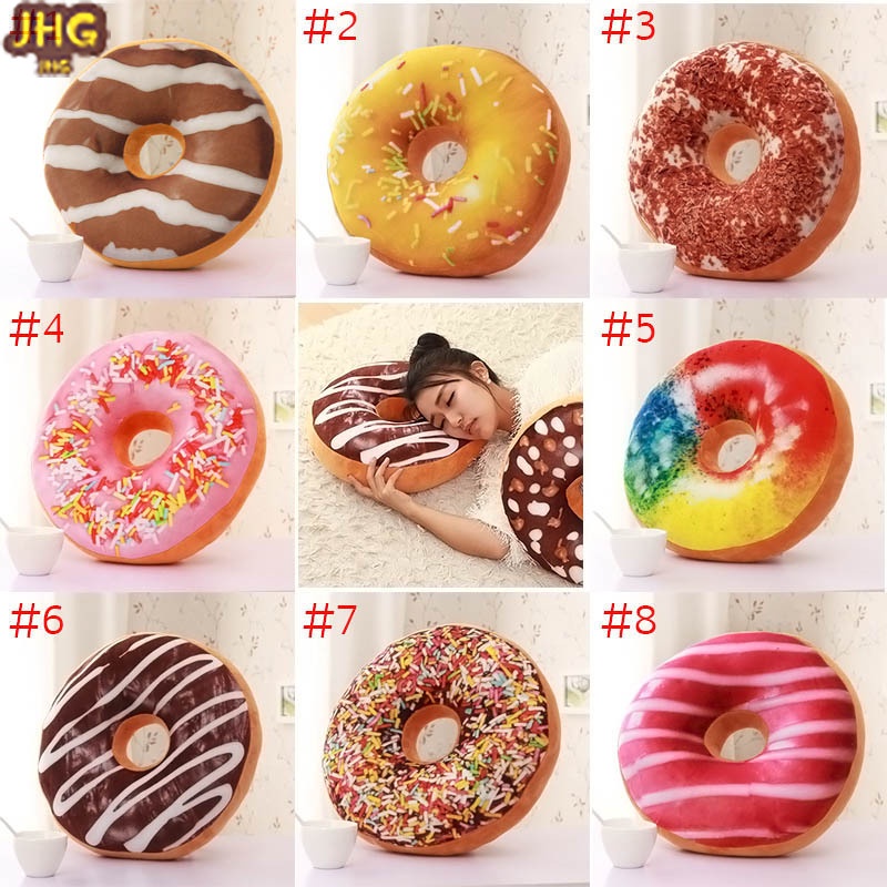 Cute Donuts Pillow Chocolate Donuts Plush Macaron Food Cushion Nice
