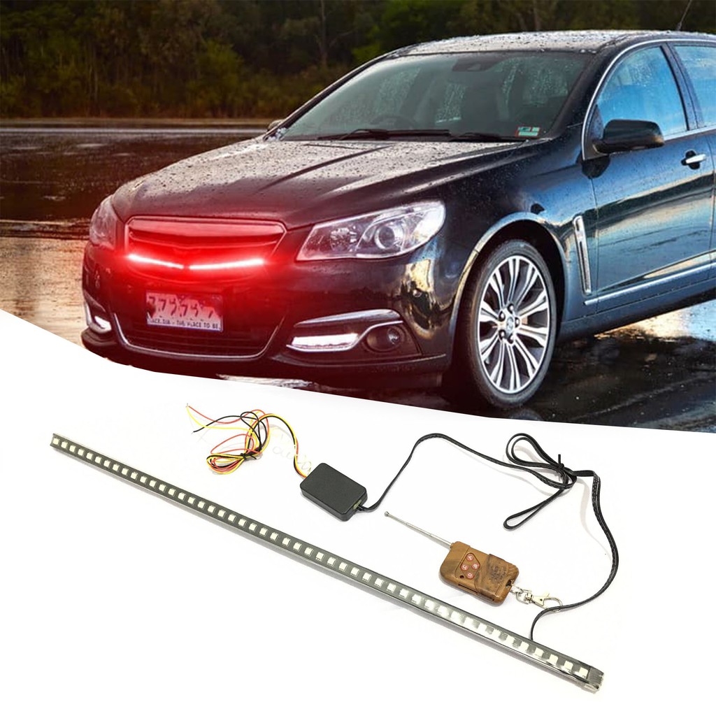 56cm 48LED RGB Car Scanner Knight Rider Strobe Flash Light Strip+Remote ...