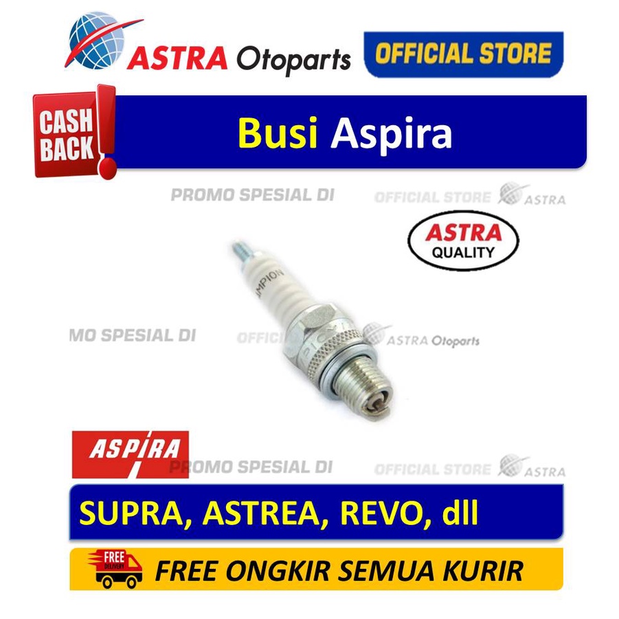 Busi Aspira untuk ASTREA, C700, C800, REVO, SUPRA, SUPRA FIT, dll