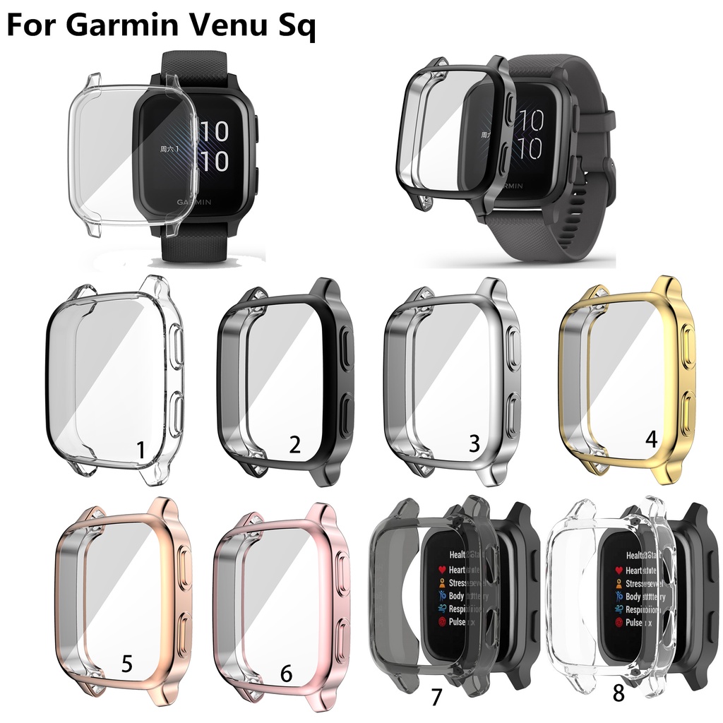 TPU Electroplated Case Cover Protective For Garmin Venu Sq 2 Bumper protector