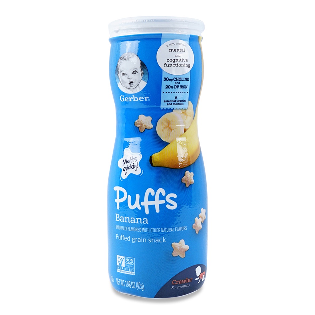 GERBER Puffs Cereal Snack 42g Shopee Singapore