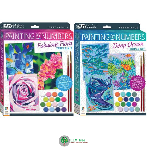 Art Maker Essentials: Painting by Numbers Deep Ocean/Fabulous Flora ...