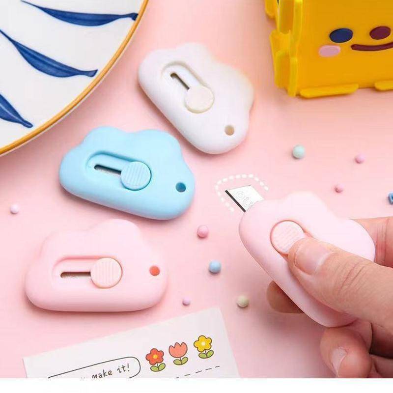 Cute Color Cloud Shape Mini Portable Utility Knife Paper Cutter ...