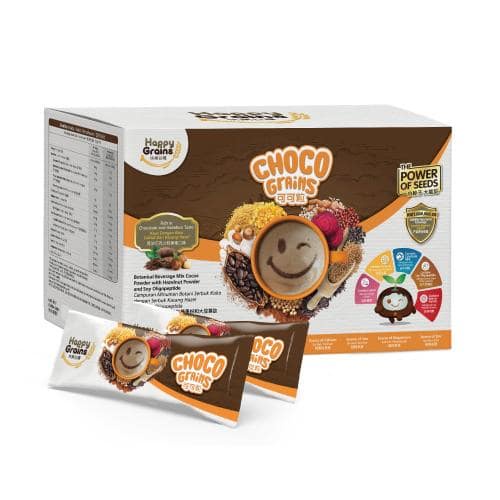 Happy Grains Choco Grains Sachet 25g x 32's | Shopee Singapore