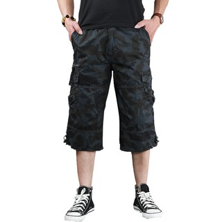 3/4 Casual Pants Three Quarter Pants Seluar 3 Quarter Seluar Pendek  Pinggang Getah Short Cargo