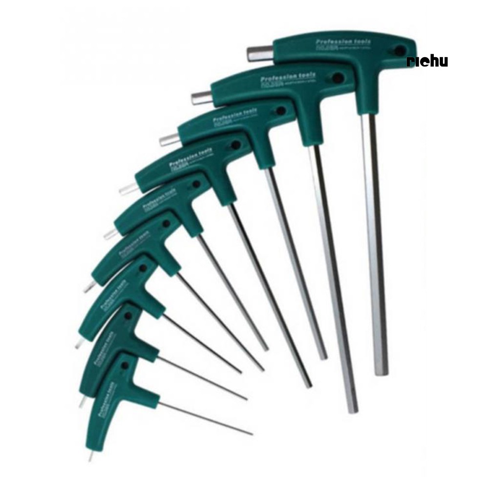 ฮาร์ดแวร์ 1.5/2/2.5/3/4/5/6/8/10mm T Handle Hexagon Allen Wrench Hex ...