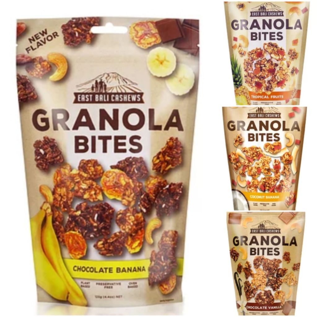 [Granola] East Bali Cashews Granola Bites 125 gram 4 Flavours to