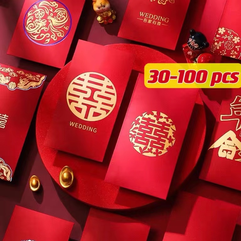 36 Pieces 2022 New Year Red Envelopes Chinese Lunar Tiger Year Red Envelope  Lucky Money Red Envelopes Cute Cartoon Red Pockets Hong Bao for Chinese  Spring Festival Birthday Wedding, 6 Styles 