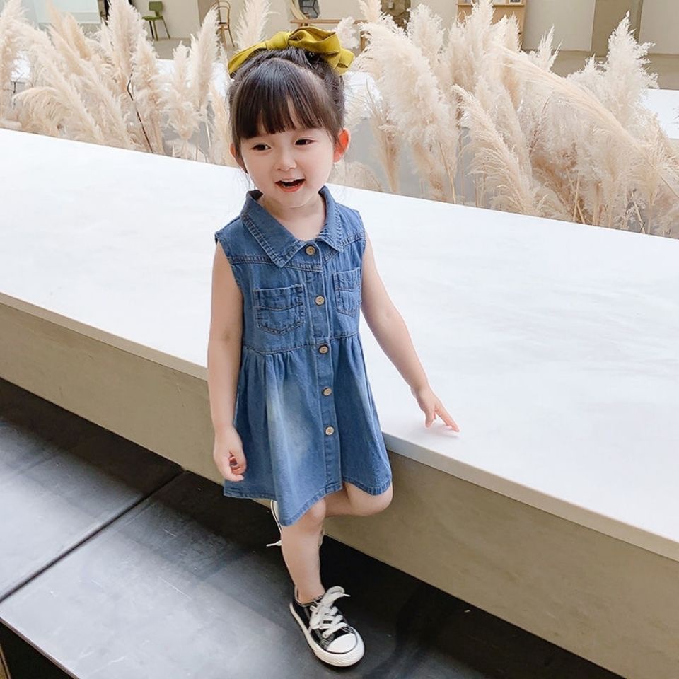 Girls on sale jean dress