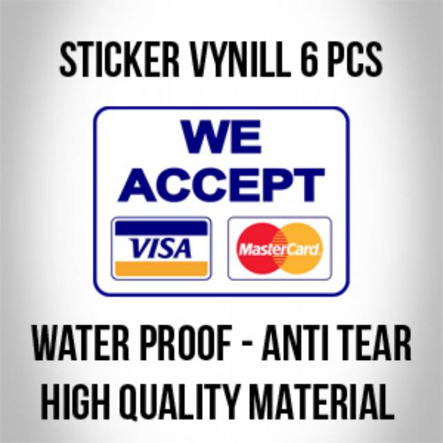 Premium master card visa sticker | Shopee Singapore