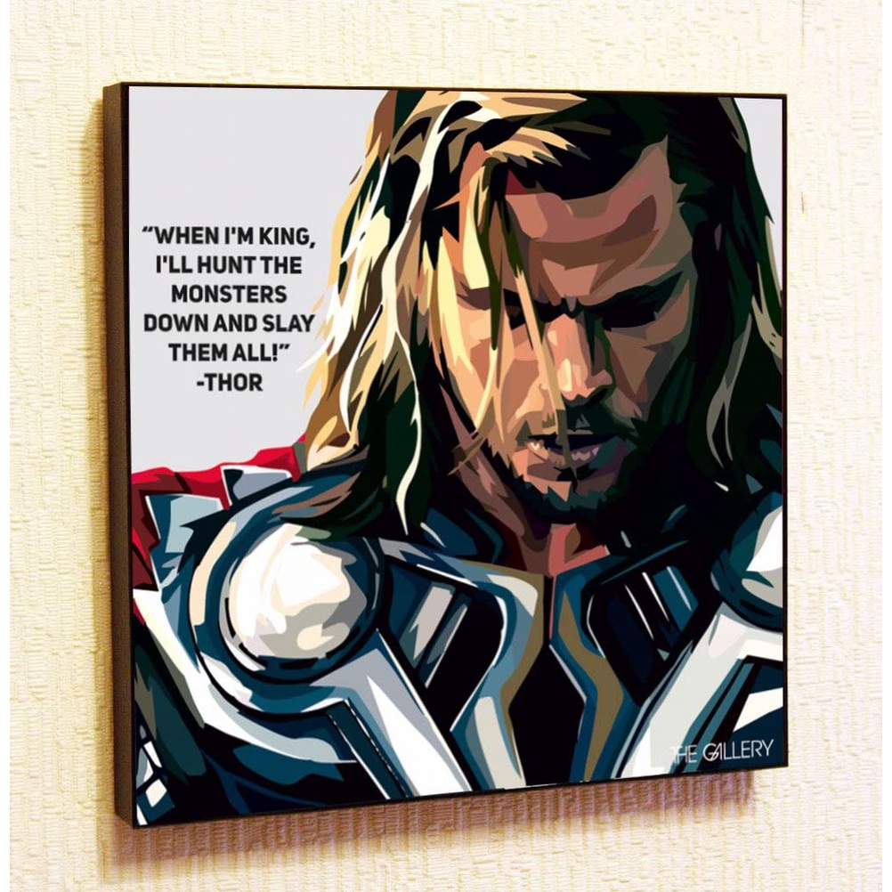Thor Marvel DC Comics Super Hero Motivational Quotes Wall Decals Pop