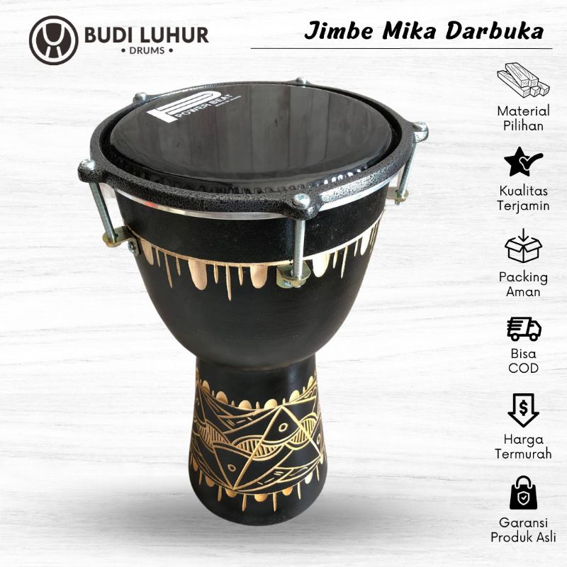 Jimbe Drum Drums Can't Use 8 Inch Mica Carved Super Black Quality Shopee Singapore
