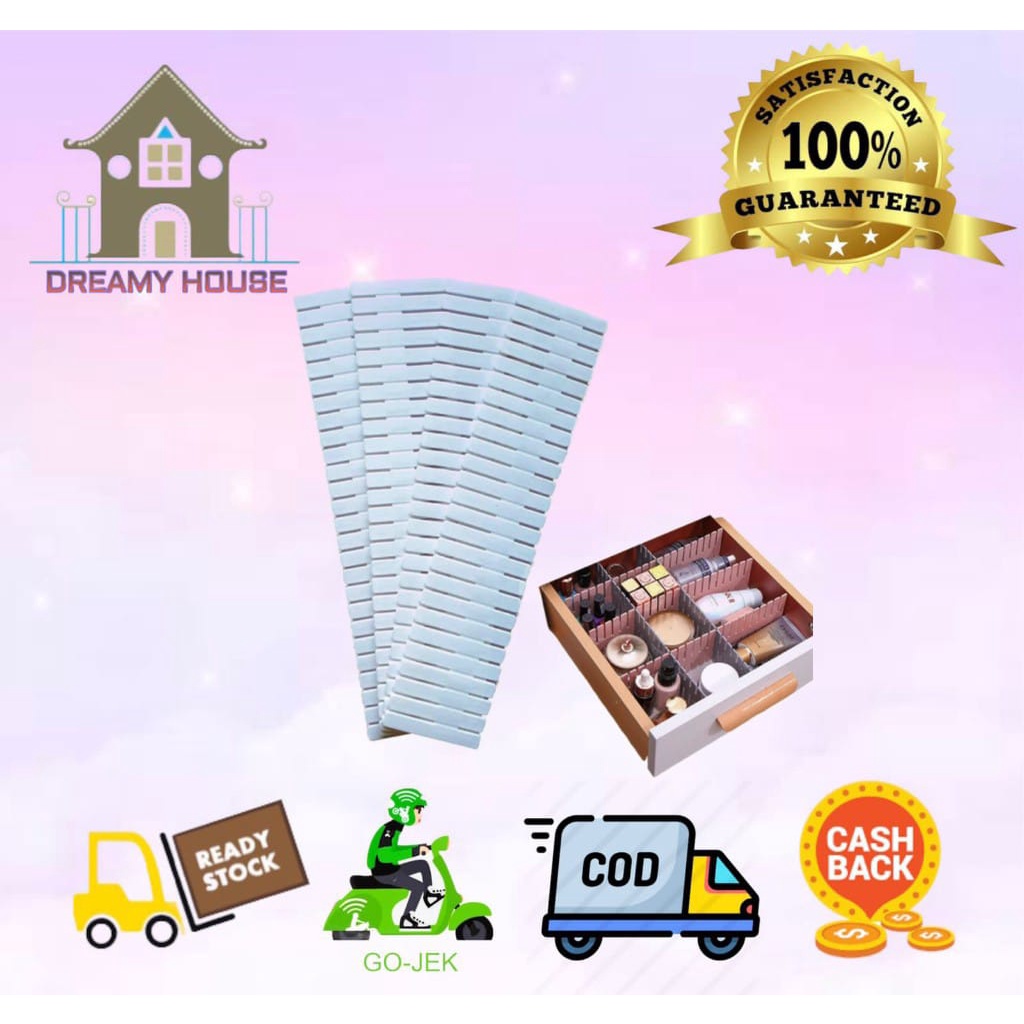 Dreamyhouse Sekat Laci Organizer Set 4 Pcs