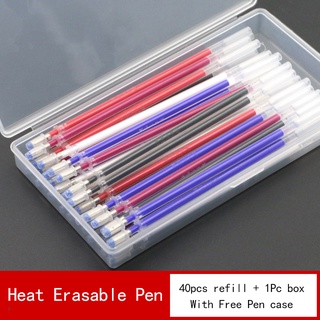 10/20pcs Fabric Marker Heat Erasable Pen Refill Iron-on High Temperature  Disappearing for DIY Patchwork Dressmaking Sewing Tool