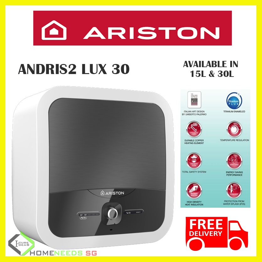 Ariston New Storage Heater ANDRIS2 LUX 15 | ANDRIS2 LUX 30| Free Home ...