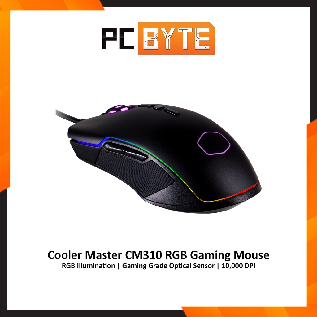 Cooler Master CM310 - RGB Gaming Mouse (Ergonomic Ambidextrous Shape ...