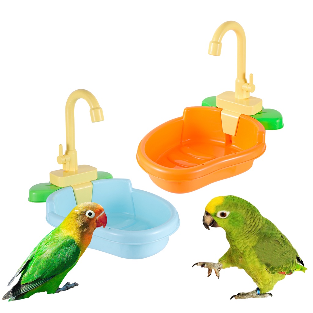 1 pcs pet bird shower tray parrot bass shower pet bird bath cage basin