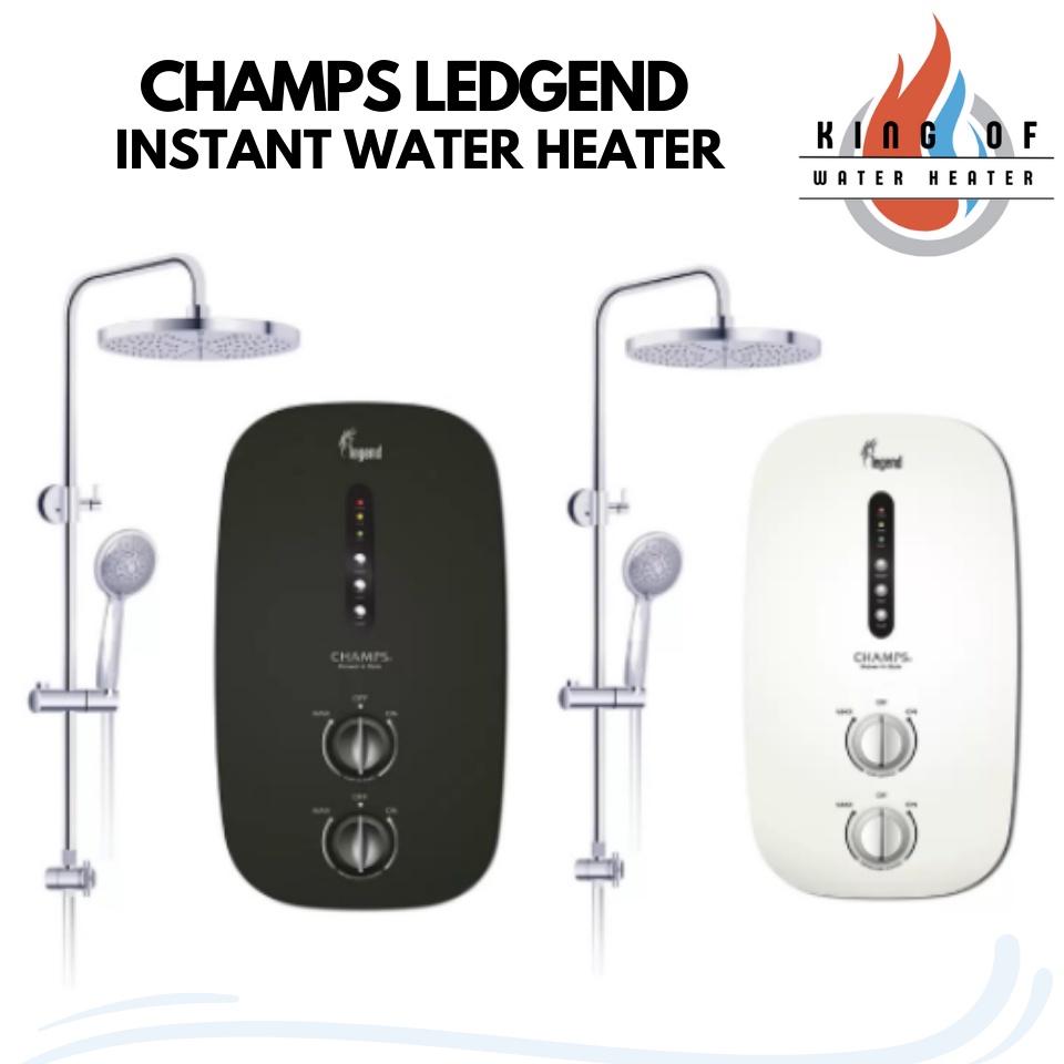 [KINGOFWATERHEATER] Champs Legend Instant Heater With Rain shower & DC