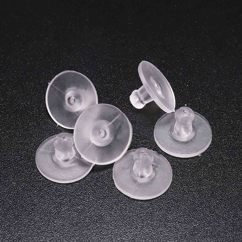 100pcs Silicone Earring Back For Earring Stoppers DIY Jewelry Earplugs  Blocked Caps Ear Plug Handmade Earring Making Accessories