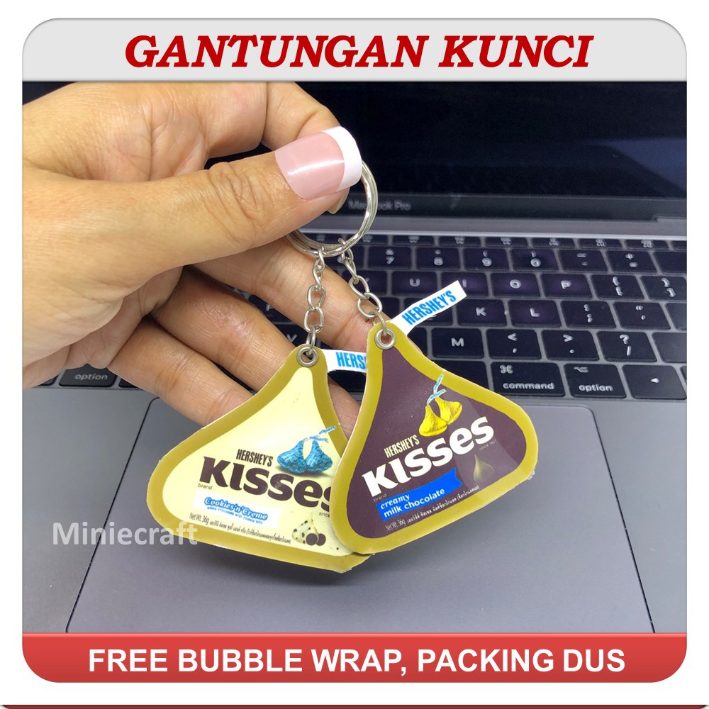 GANTUNGAN Ganci - HERSH*YS KISSES Chocolate Miniature Keychain | Shopee ...