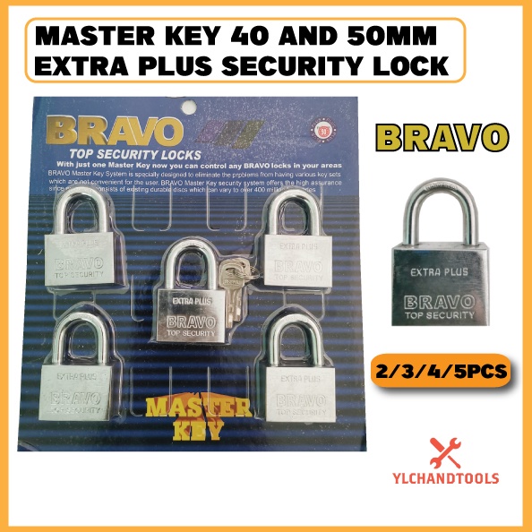 5PCS MASTER KEY PADLOCK SET-50mm - A-Tech