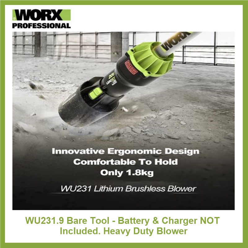 WORX Professional Heavy Duty Blower WU231.9 Bare Tool Only