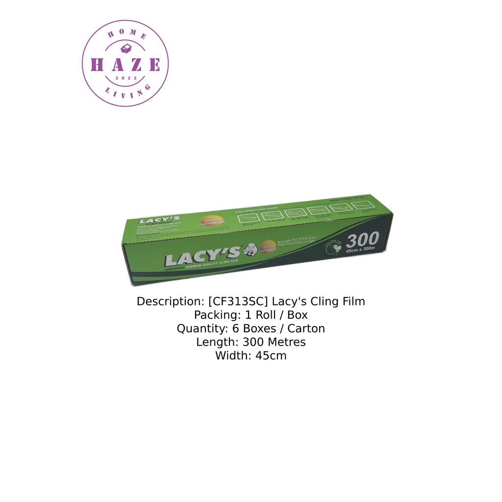 Lacy Cling Film 314 with Slide Cutter