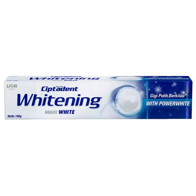 Ciptadent Pasta Gigi Maxi White - Whitening Tube 190 gr x2 - Gambar 3