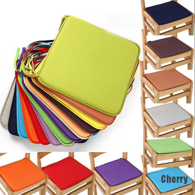 [cherry] Cushion Office Chair Garden Indoor Dining Seat Pad Tie On ...