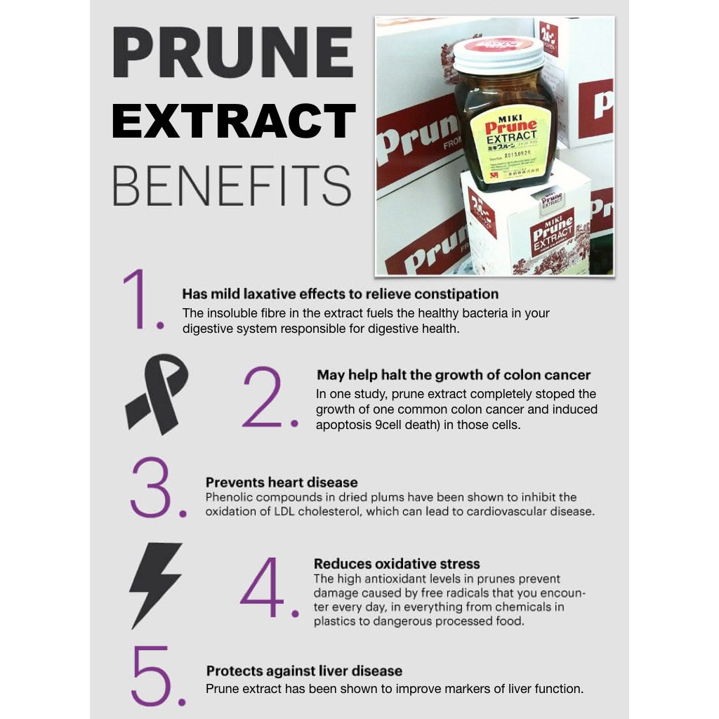 Ready Stock】MIKI Prune Extract (280g) FREE Enzyme Soap | Shopee