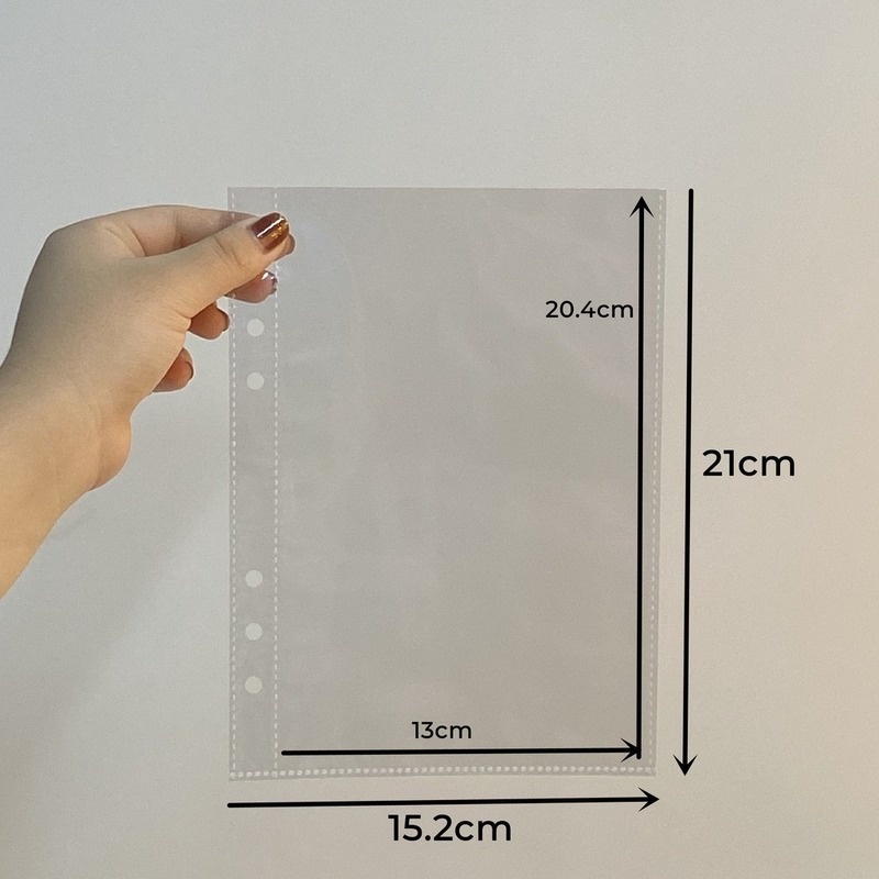 Photo Storage Bag A5 Binder Sleeves 1/2/4P Photo Album Refill Inner ...