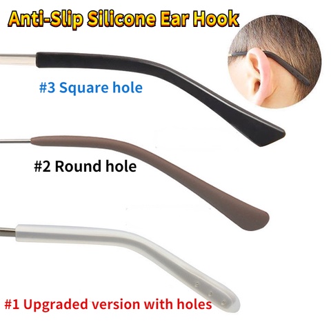 Ear Spectacles Comfort Silicone Hook Sunglasses Set Soft Leg for Anti ...