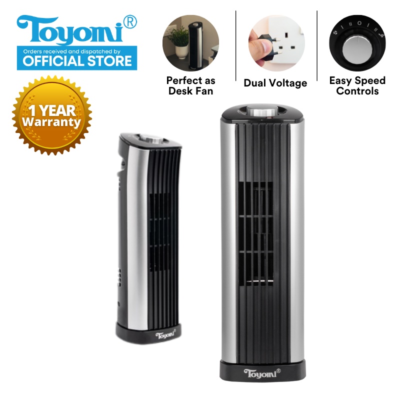 TOYOMI Mini Desk Tower Fan TW 66 Shopee Singapore