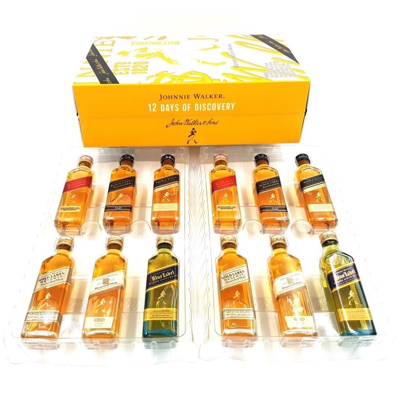 Johnnie Walker Advent Calendar Blended Scotch Whisky 12 x 50ml 5cl